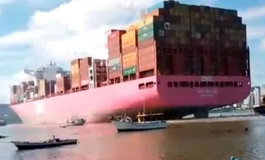 ONE集装箱船首航搁浅,曾挂靠上海/宁波/深圳,海运货代